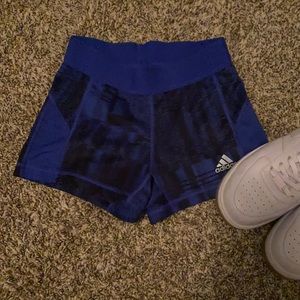 Black/blue print adidas spanx